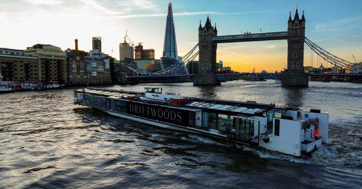 A Contemporary Party Yacht Designed for the River